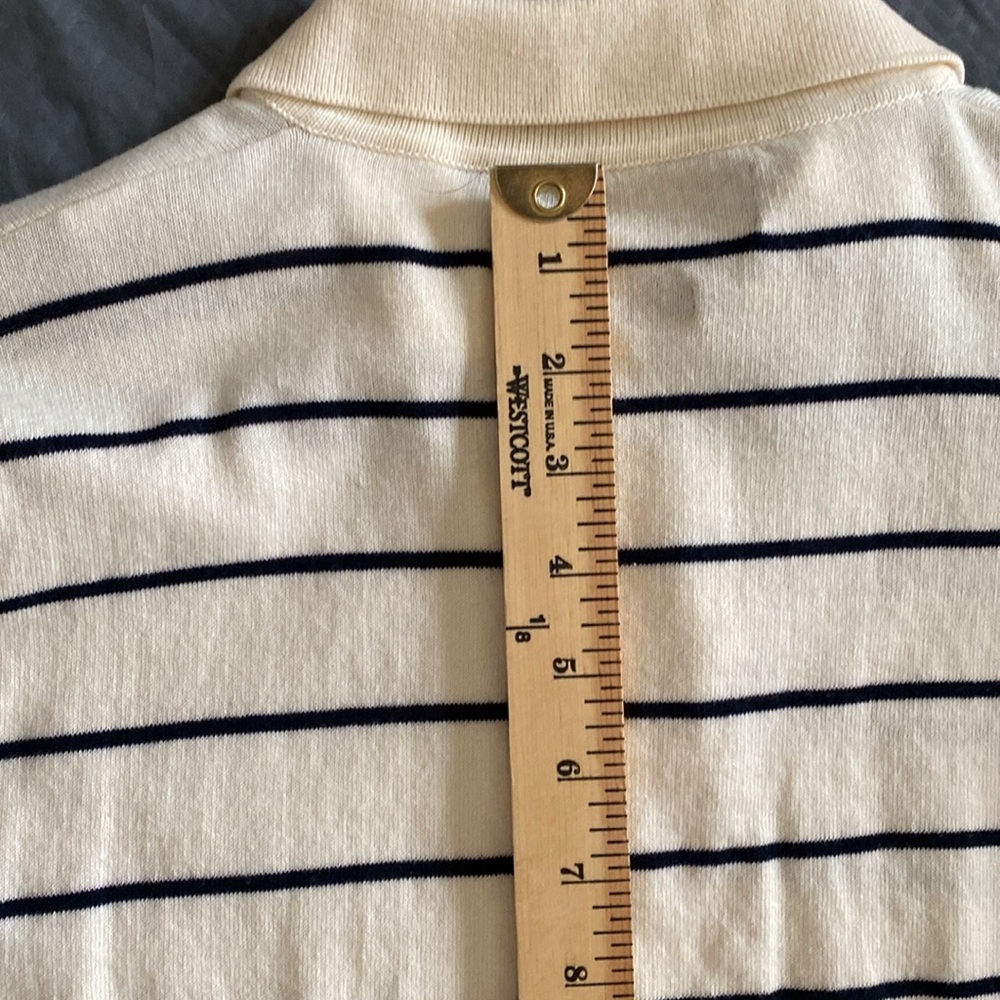 POLO Ralph Lauren Men’s Vintage Striped Long Sleeves Polo Size XL. Made in Italy - Picture 9 of 10